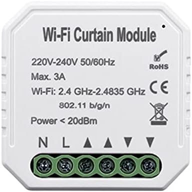 DERCLIVE WiFi inteligente cortina interruptor mdulo WiFi Smart Shutters temporizador interruptor inalmbrico control remoto para Roller Shutter Motor
