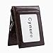 Men's RFID Blocking Slim Credit Card Holder Minimalist Leather Bifold Front Pocket Wallet, Dark Brown