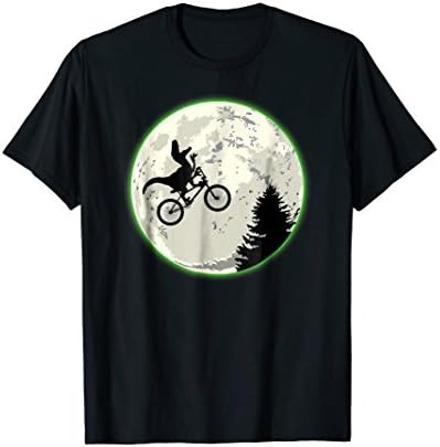 Raptor Moon Dinosaur on a Bike T-Shirt