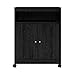 Ameriwood Home Landry Microwave Cart, Black Oak