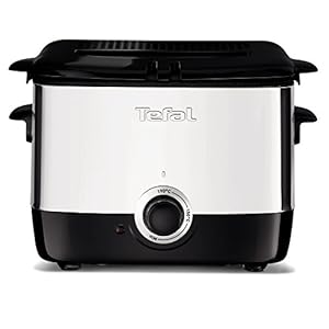 Tefal FF220040 Mini Deep Fryer, (2 Portions), 0.6 Kg Capacity, 1000 W, Stainless Steel