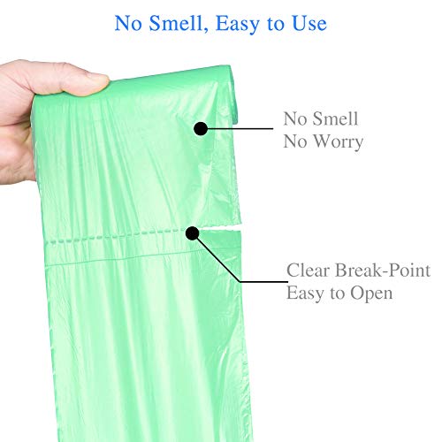 4 Gallon Small Trash Bags Biodegradable 60 Count, Compostable Trash Bags with Strong Tear & Leak Resistant, Recycling Eco-Friendly Garbage Bags for Office Bathroom Diaper Kitchen Car - Thumbnail 5