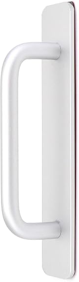 QWORK 2Pcs Self-Adhesive Aluminum Door Pull Handle 150x25mm No Drilling view 2