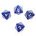 Jili Online 10pcs 8 Sided Dice D8 Polyhedral Dice for Dungeons and Dragons Roley playing Games Dice Gift Blue