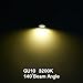 GU10 LED Bulbs, Jpodream 7W Super Bright LED Light bulbs, 70W Halogen Bulbs Equivalent, 600lm, 120V, 140° Beam Angle, Pack of 6 (Warm White 3000K)