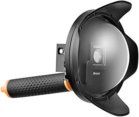 Shoot 2.0 Version, Outtek 6'' inch Diving Underwater Lens Hood Dome Port Cover for Gopro Hero 3/4 Diving Camera Underwater Photography – Black