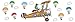 Eureka Peanuts Giant Flying Ace Snoopy Bulleting Board Set
