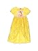 Disney Princess Belle Girls Fantasy Gown Nightgown (6, Yellow/Pink)