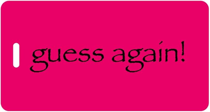 guess luggage tag