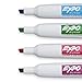 EXPO Magnetic Dry Erase Markers with Eraser, Chisel Tip, Assorted Colors, 4-Count