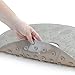 SlipX Solutions Tan Round Shower Stall Mat Provides Coverage & Reliable Slip-Resistance (23 Inch Diameter, 160 Suction Cups, Great Drainage)