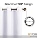 NICETOWN Pure White Curtains 2 Panels 84 inches Long for Bedroom, 50% Light Blocking Grommet Window Treatment for Living Room, W52 x L84