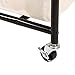 Seville Classics Mobile Double Bag Compact Laundry Hamper Sorter Cart, Black