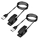 KIMILAR Charger Compatible with Garmin Forerunner 35, Replacement Charging Cable for Vivomove HR, Forerunner 35/645/230/735XT/645 Music/630, Approach G10/S20/S20 Bundle-3.3FT, 2 Pack
