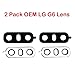 2 Pack Afeax OEM Rear Camera Glass Lens Cover Replacement for LG G6 Black with Adhesive Preinstalled 2 Pack