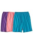Comfort Choice Women's Plus Size 3-Pack Cotton Boxer Briefs Midtone