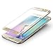 S6 Edge Plus Screen Protector,iAlegant Premium Tempered Glass Full Coverage Protection High Definition 3D Curved Film for Samsung Galaxy S6 Edge plus (Gold)