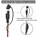 Whrsinlor 25 Foot SAE 2 Pin Quick Disconnect Harness, DC 12V Power Connector Plug Battery Charger SAE Power Extension Cable for Motorcycle, Car, Tractor, 18 AWG Gauge + Dust Cap