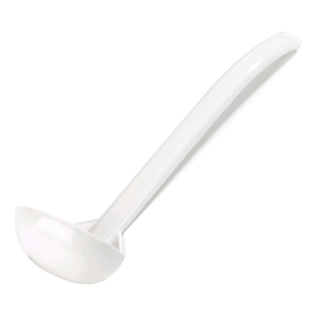 Carlisle White Polycarbonate Salad Dressing Ladle 9 1/2 L