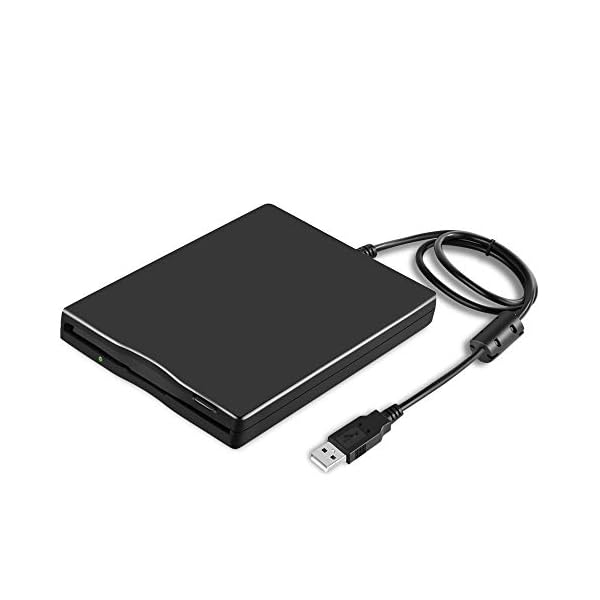 Floppy Disk Reader Externes Diskettenlaufwerk Floppy Disk Reader USB 3,5 Zoll USB Diskettenleser 1,44 MB FDD Portable…