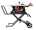 WEN 3720 15A Jobsite Table Saw with Rolling Stand, 10