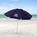 Life is Good ALIGUMB-N-1PK Beach Umbrella with Sand Anchor, Towel Hook, and Tilting Pole, Solid Navy