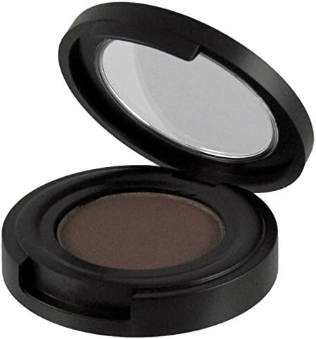 JES Organics Pressed EyeBrow Powder, Natural, Organic, Paraben Free, Gluten Free, Vegan, No Animal Testing (Deep Brown)