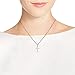 AeraVida Minimalist Sleek Christian Cross .925 Sterling Silver Pendant Necklace