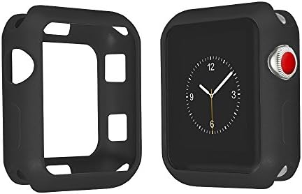 Apple Watch Series 4 case Fit 40mm/44mm Protector Waterproof Durable Bumper iWatch Cover (Black, Apple Watch Series 4 44mm)