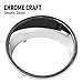 ICARS Silver Front Headlight Trim Cover Bezels