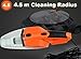 Car Vacuum Cleaner High Power Dust Buster Handheld Vac Pet Hair Crumbs Cleaner 120W 4000PA with 4.5 Meter Cord 12V (Orange)