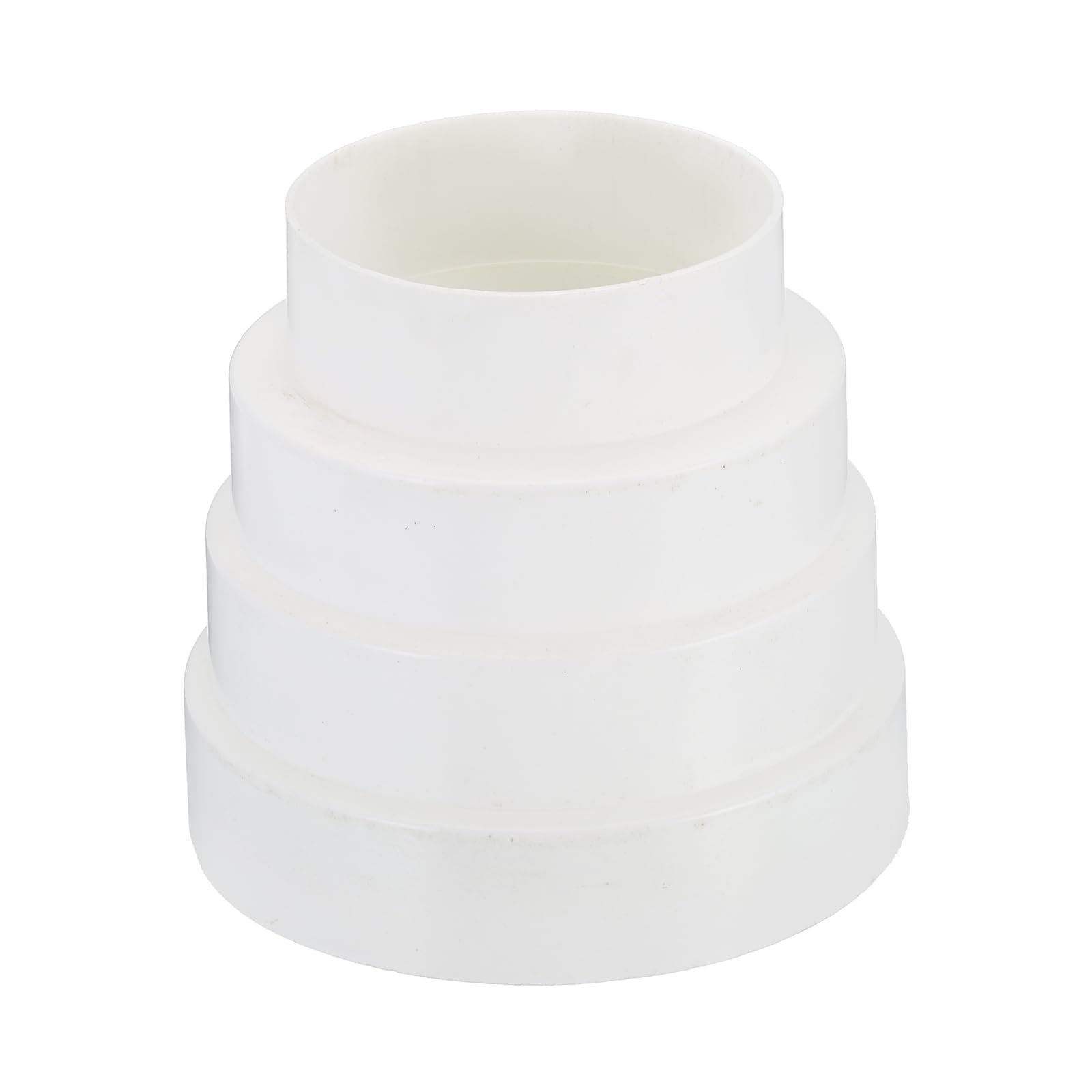 PATIKIL 5" to 3" Duct Reducer, ABS Plastic, White, 80mm-120mm, Adapter, Reducer, HVAC Heating Cooling Air Ventilation
