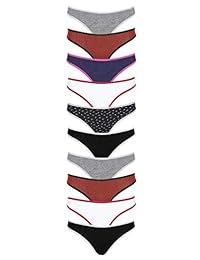 Tangas elastizadas de algodón para mujer, 10 unidades.