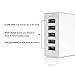 AXGIO Multi USB Charger PowerEdge5 Charging Station for iPhone, iPad, Samsung and Tablet - White