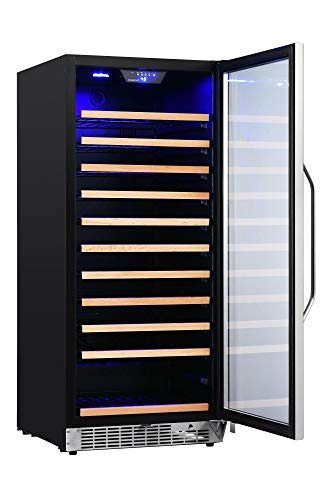 EdgeStar-CWR1212SZ-24-Inch-Wide-111-Bottle-Capacity-Free-Standing-Single-Zone-Wine-Cooler-with-Even-Cooling-Technology