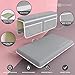 POPPY HOME Premium Bath Kneeler with Elbow Rest Pad Set: Padded Bathing Knee Cushion Mat, Mesh Pockets for Infant or Baby Bathtub Accessories, Pain Free Bathtime Knee Saver Mats. Shower Gift. Gray
