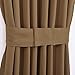 NICETOWN French Door Curtain for Closet - Privacy Enhancing Blackout Sidelight Patio Door Curtain Panel with Adjustable Hook & Loop (1 Piece, W54 x L40 inches, Cappuccino)