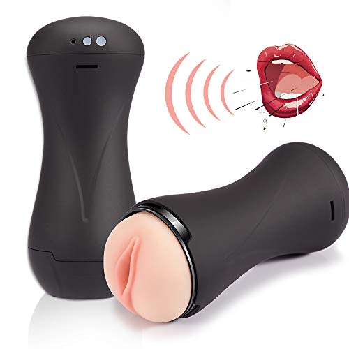 Aivrobta Deluxe Pussy Ass Masturbator-Male Masturbator Toys with Dual Deep Vagina & Anal 3D Realistic Tunnels-4.63 Pounds Lifelike Ass for Adult Masturbation (Black Masturbator)