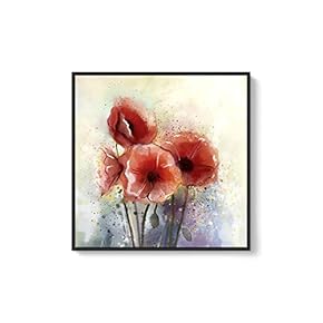 Framed Canvas Wall Art for Living Room, Bedroom Flowers Canvas Prints for Home Decoration Ready to Hang - 24x36 inches - 16x16 inches