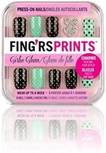 Fing'rs Prints Girlie Prints (24) Nails Press-on Nails by Pacific World
