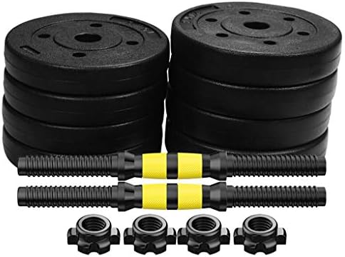 Dumbbell Detachable Rubber Handbell Barbell Set Home Sports Fitness Equipment Connecting Rod, A Pair