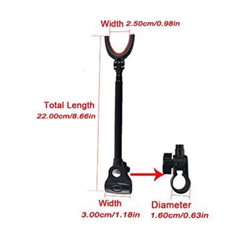 RongWang 1 Stück Teleskop-Angelhalterung Rutenhalter 3 Abschnitte Halterung Ständer Stand Angelwerkzeug Faltbares Angler… – Bild 7