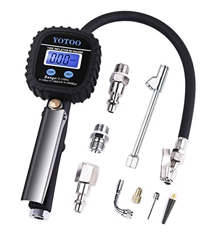 YOTOO Heavy Duty Digital Tire Inflator with Pressure Gauge 150 PSI