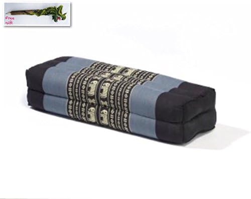 Long Neck Pillow, Blue/Black. (Free a Gift Wooden Dragon Pencil Handmade).