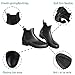 babaka Women Rain boots Waterproof Ankle Garden Shoes Anti-slip Chelsea Booties Black 10.5 B(M) US