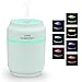 Accellorize Mini Humidifier, 200ML 3 in 1 with USB Charger Night Light Fan Air Humidifier for Car Home Office and Yoga Room Use (Sky Blue)