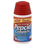 Pepcid Complete Acid Reducer & Antacid Chewable Tablets, Berry, 50 ct