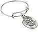 Alex and Ani Key to Life Expandable Rafaelian Silver Stackable Ring, Size 7-9