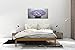 V-inspire Art, 24x48 Inch Modern Canvas Art Textured Purple Flower Oil Painting Contemporary Artwork Floral Hangings Stretched and Framed Ready to Hang Wall Decoration Abstract Painting