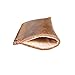 Hide & Drink, Full Grain Leather Hot Handle, Cast Iron Protector, Panhandle Potholder, Double Layered, Double Stitched, Slides On/Off Easily onto Metal Skillet Grips, Handmade, Bourbon Brown